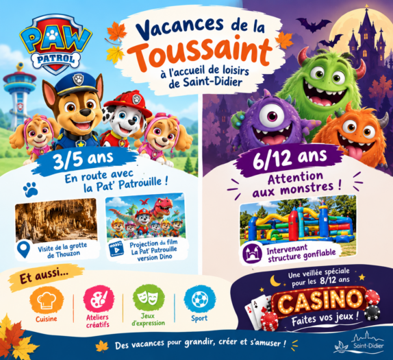 🎃 Des vacances pleines d’aventures à l’accueil de loisirs de Saint-Didier